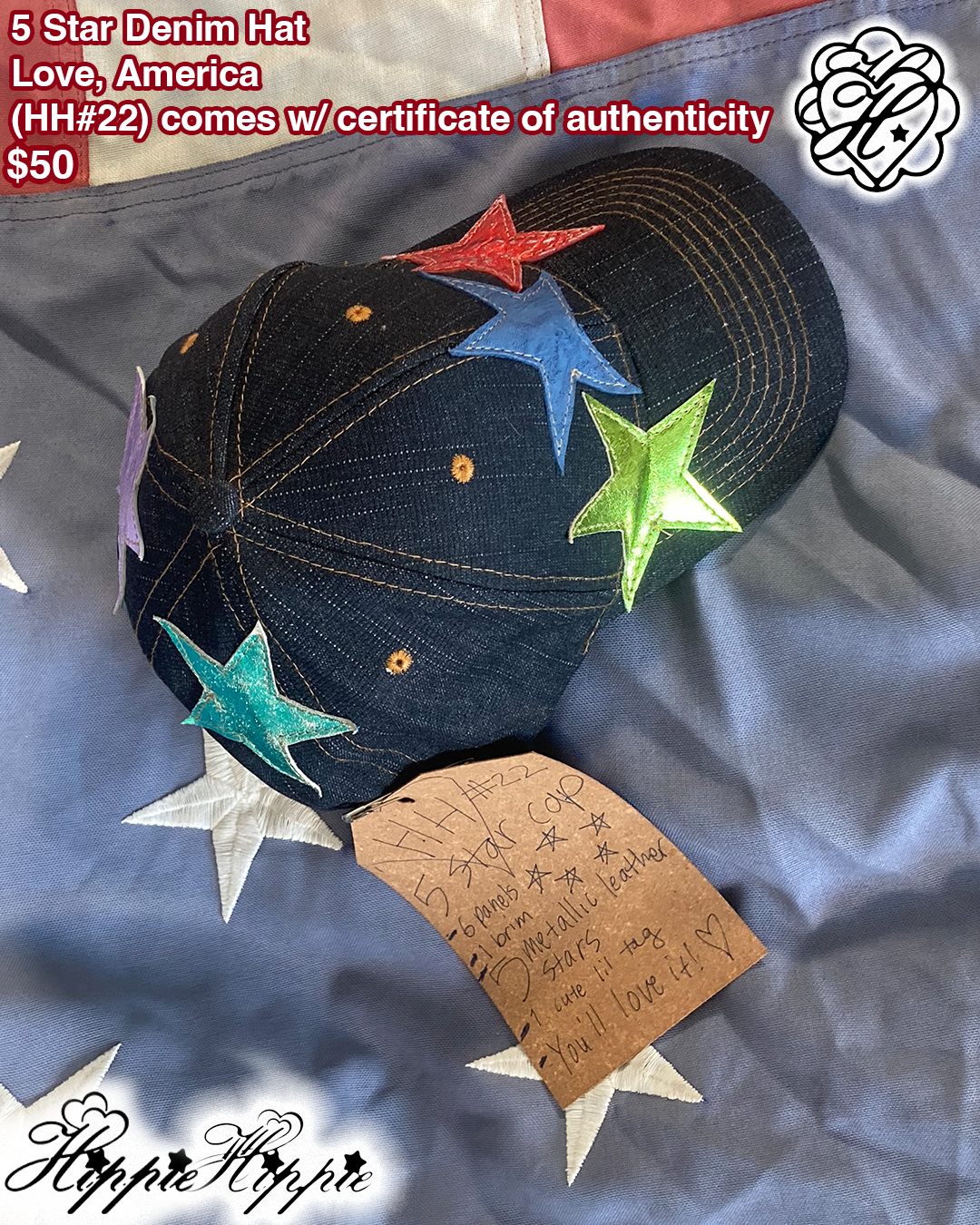 5 Star Denim Cap (๐๐#22)