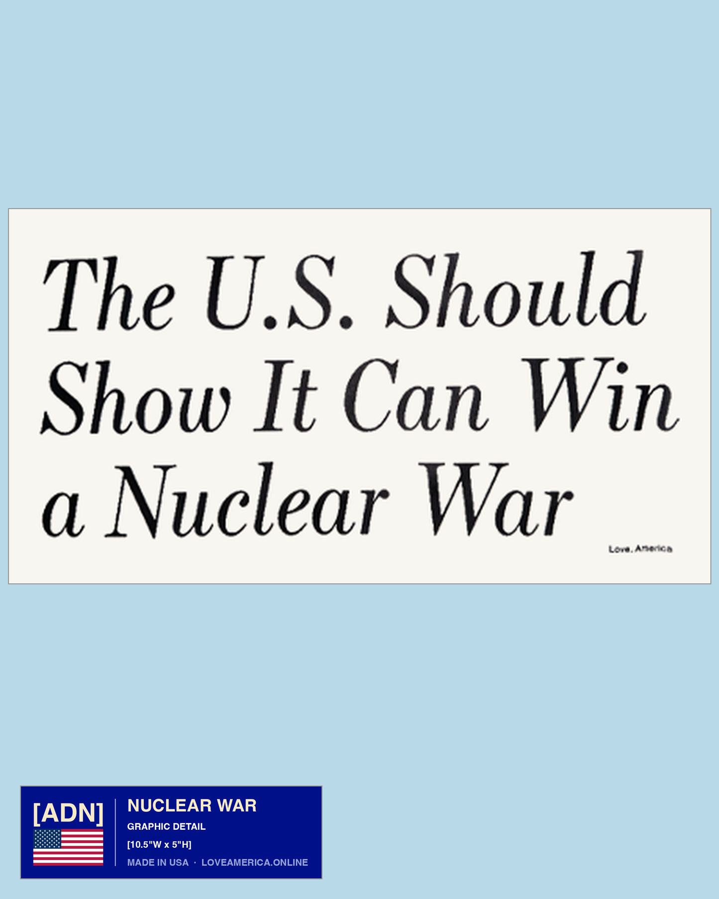 Nuclear War — graphic detail