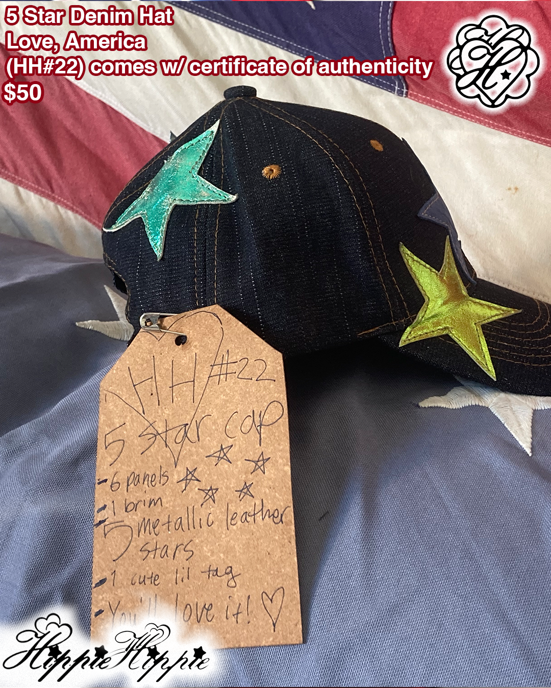 5 Star Denim Cap (๐๐#22)