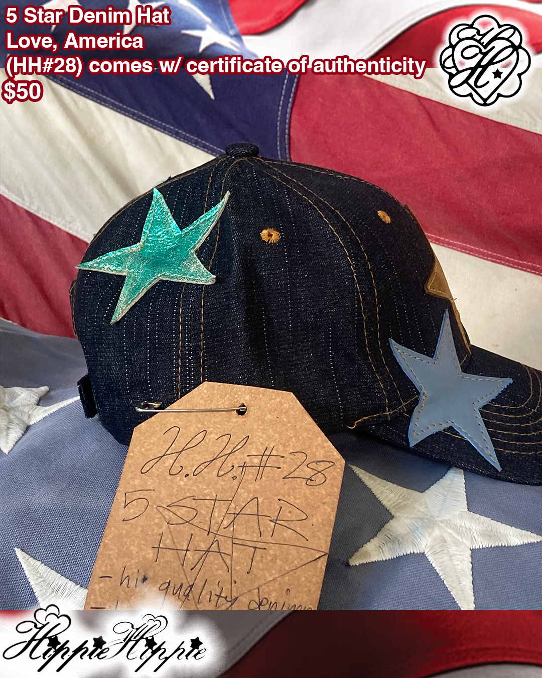 5 Star Denim Cap (๐๐#28)