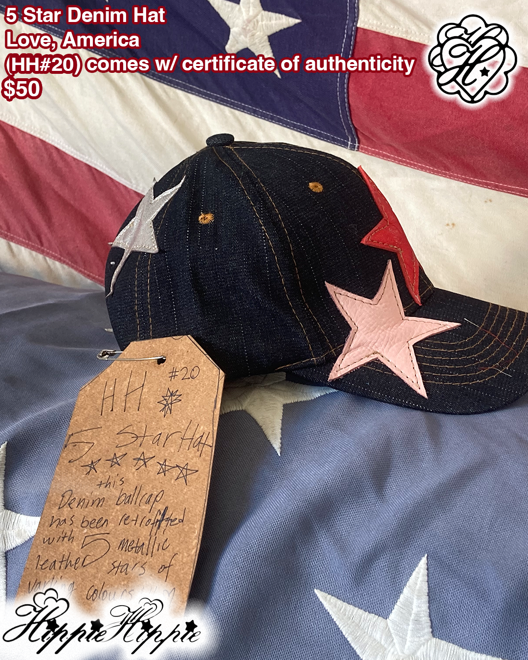 5 Star Denim Cap (๐๐#20)