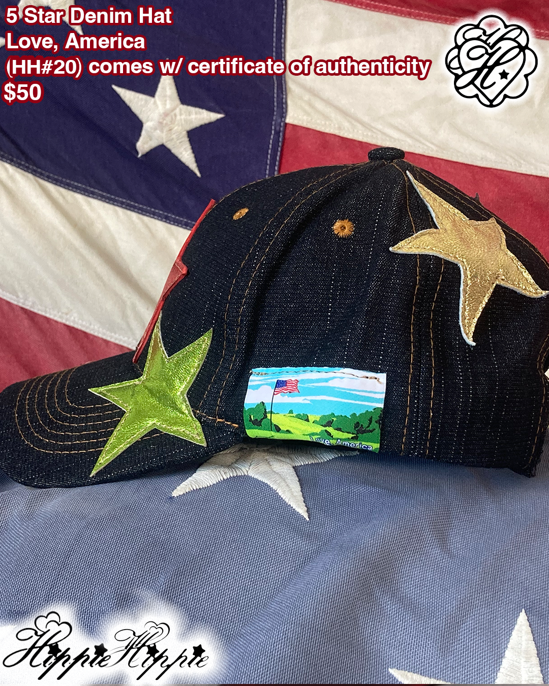 5 Star Denim Cap (๐๐#20)