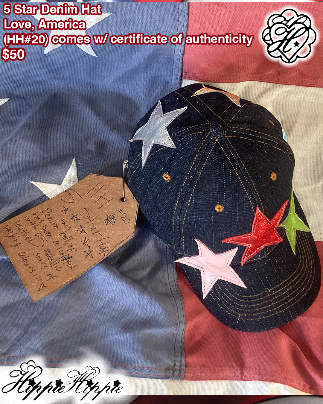 5 Star Denim Cap (๐๐#20)