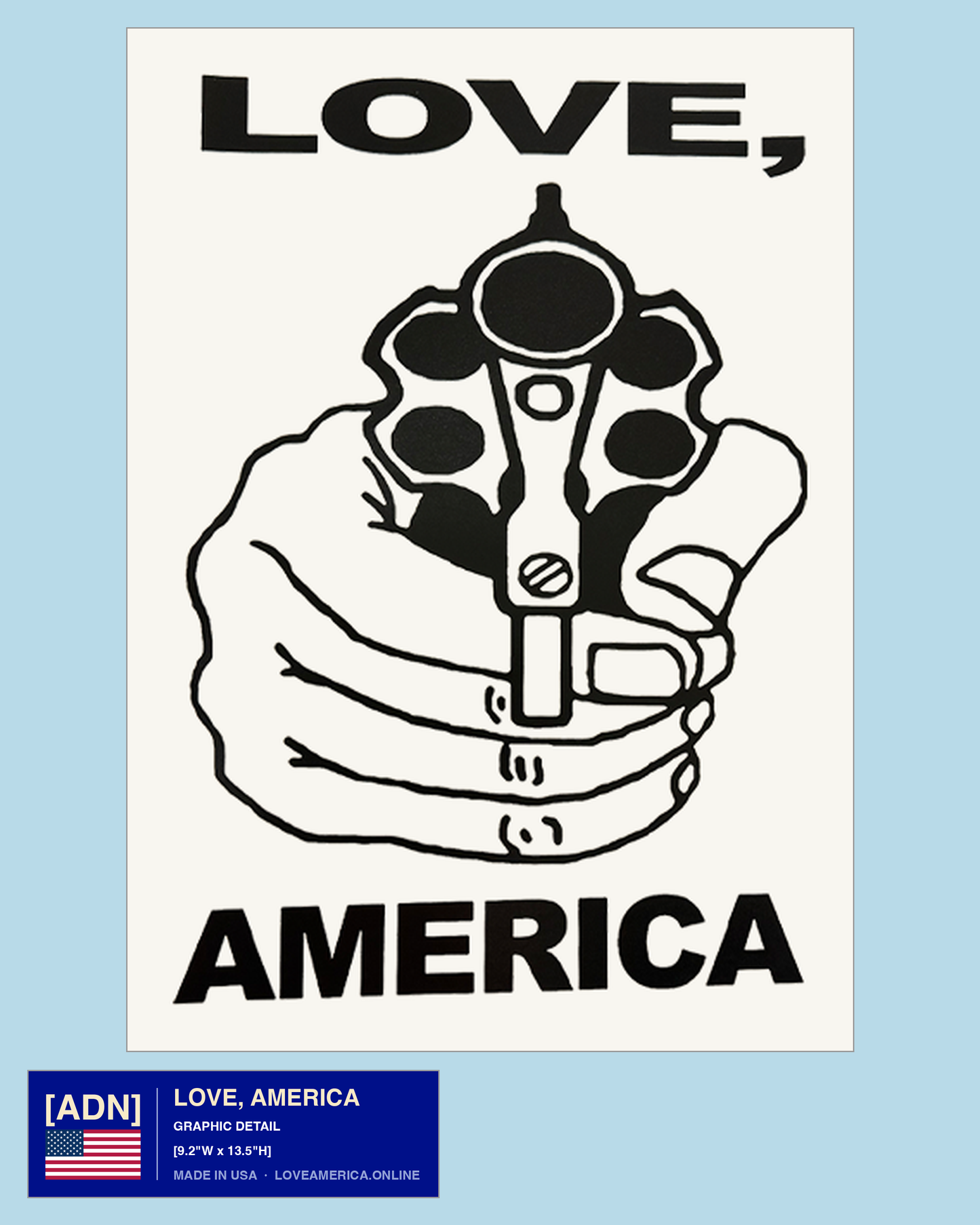Love, America — graphic detail