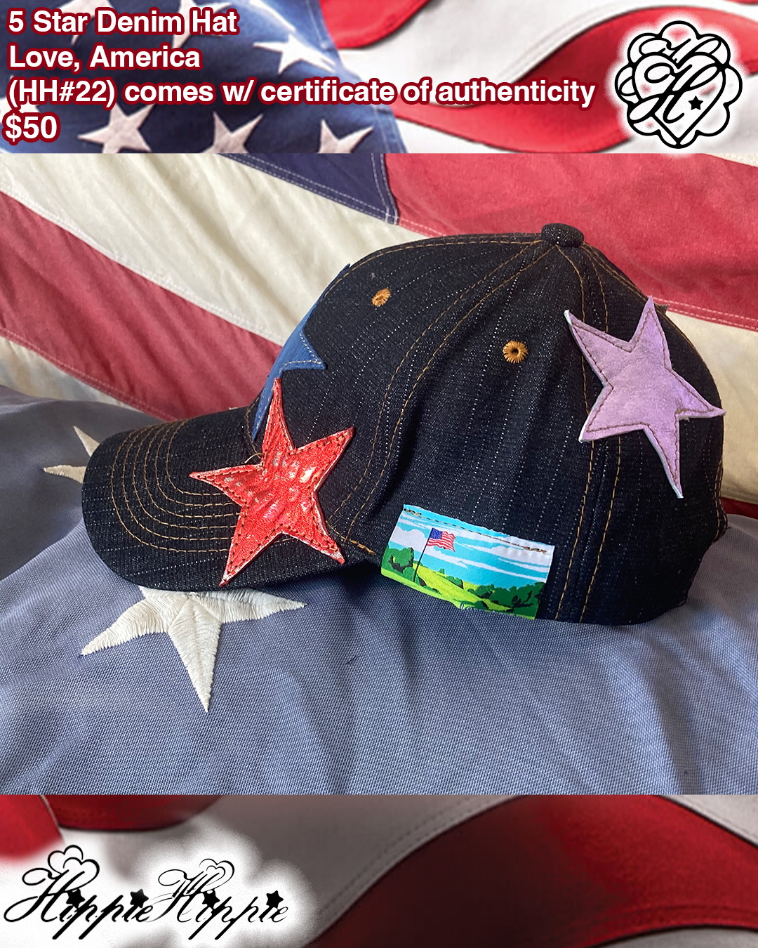 5 Star Denim Cap (๐๐#22)