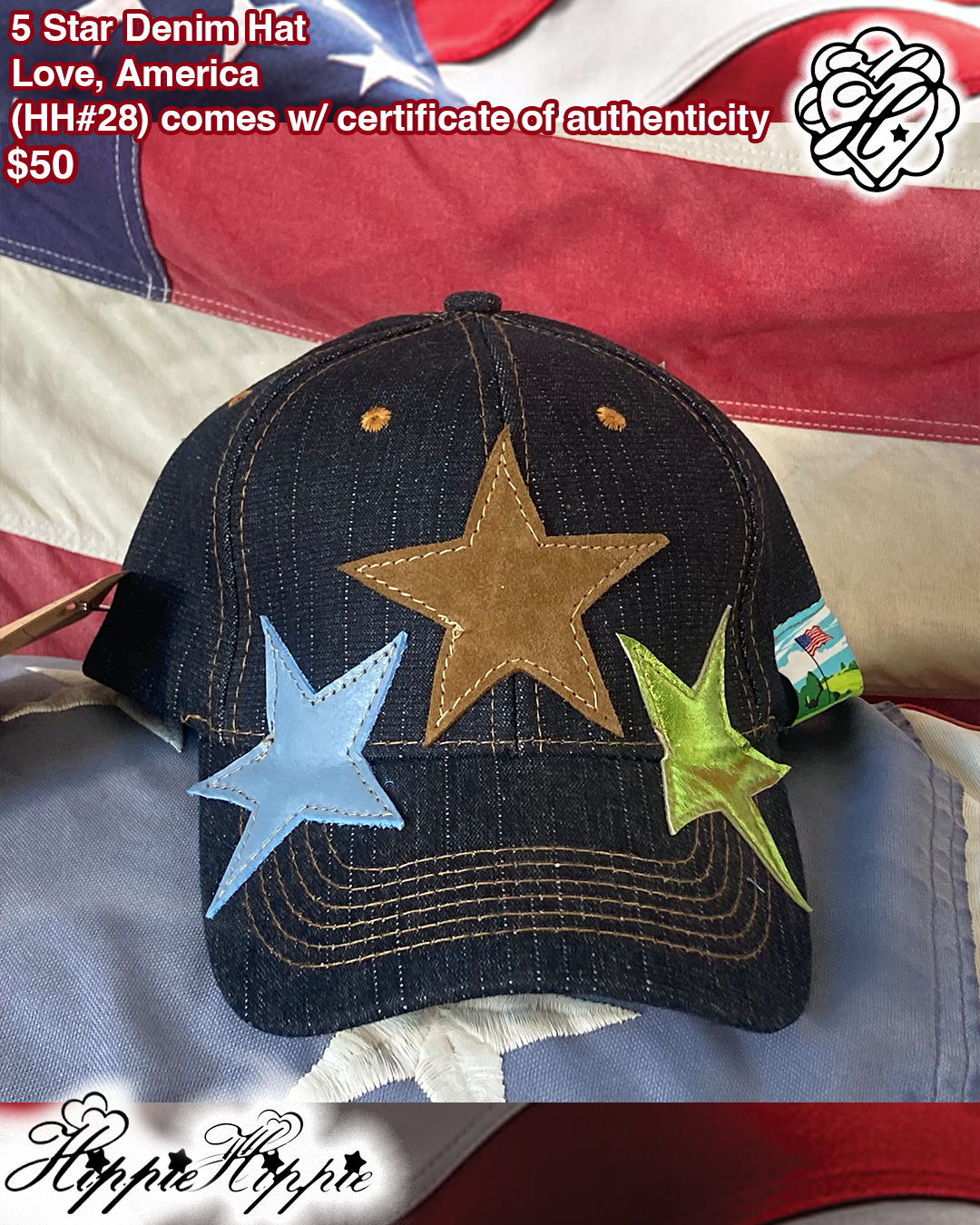 5 Star Denim Cap (๐๐#28)
