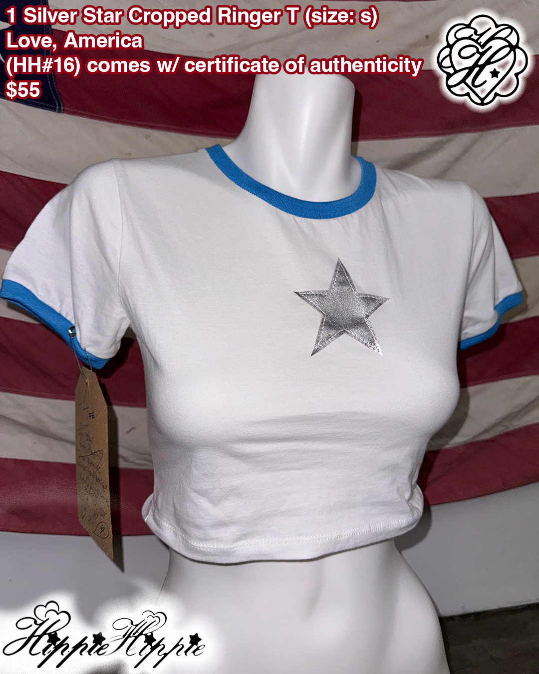 1 Silver Star Cropped Ringer T ( ๐๐#16)