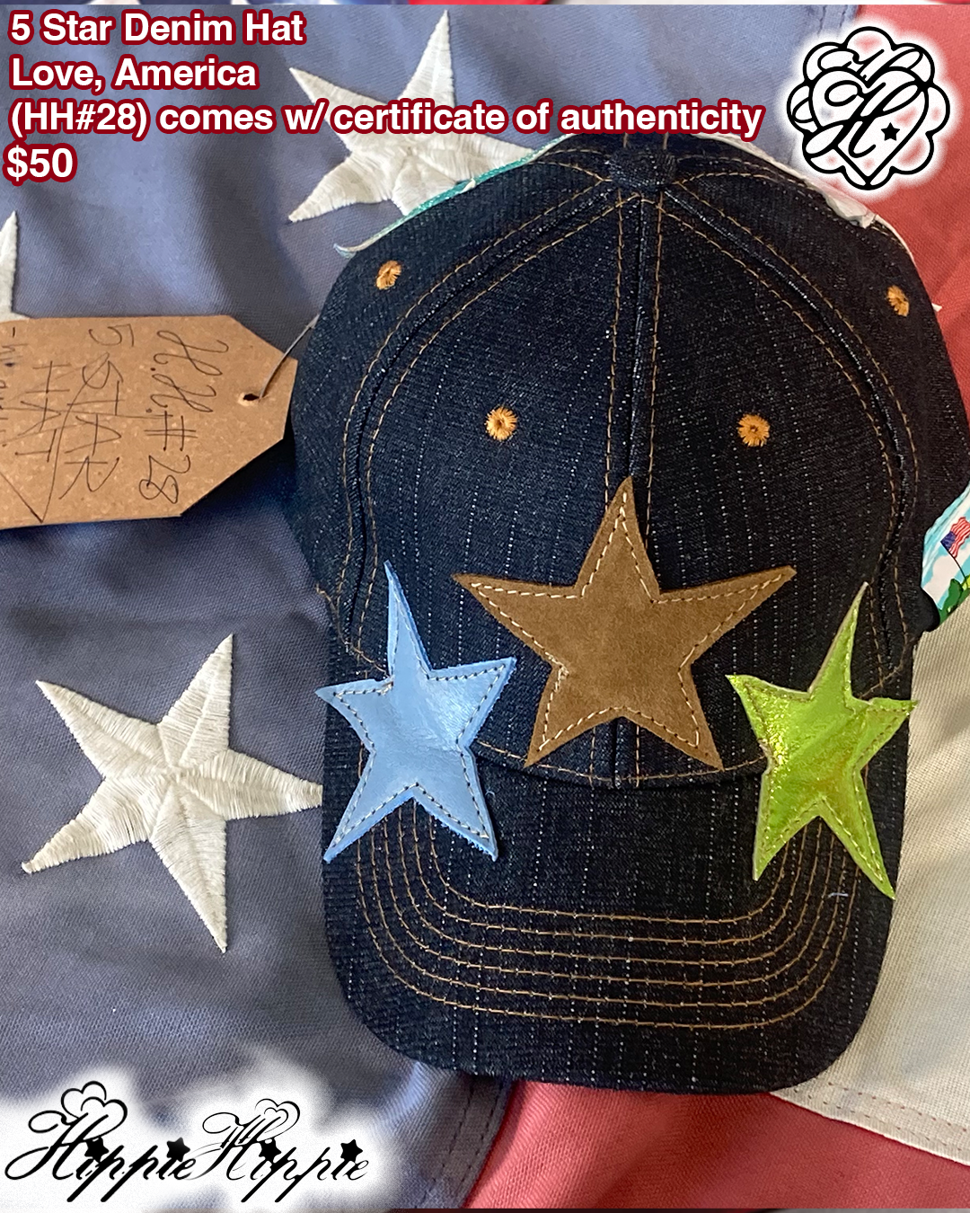 5 Star Denim Cap (๐๐#28)