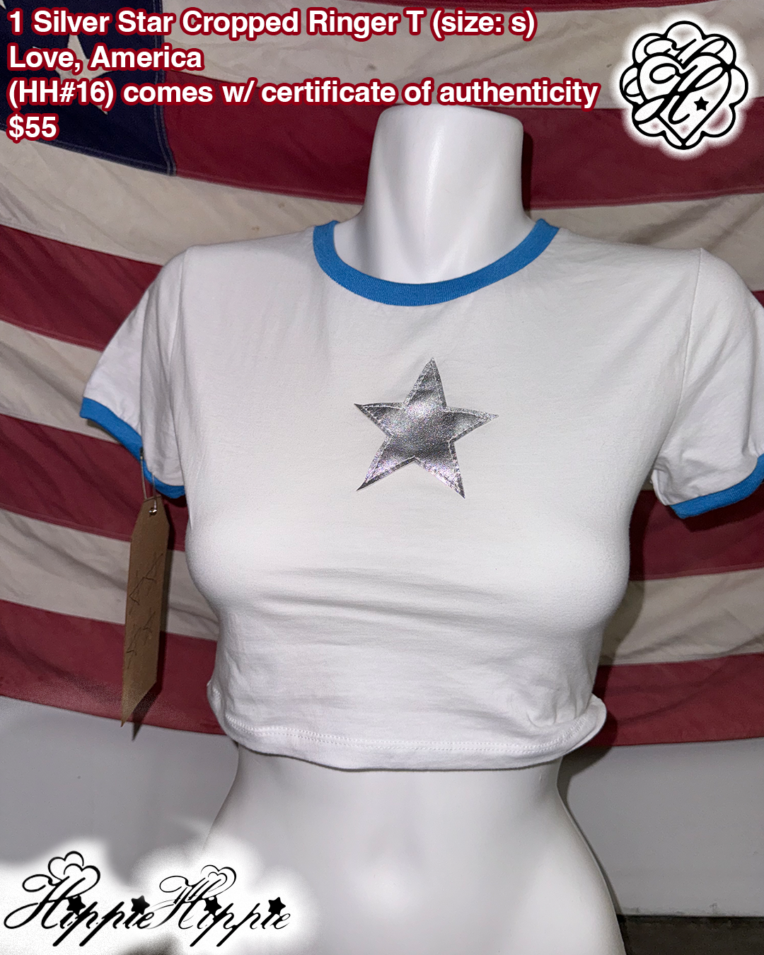 1 Silver Star Cropped Ringer T ( ๐๐#16)