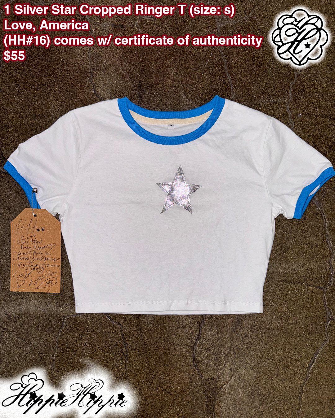 1 Silver Star Cropped Ringer T ( ๐๐#16)