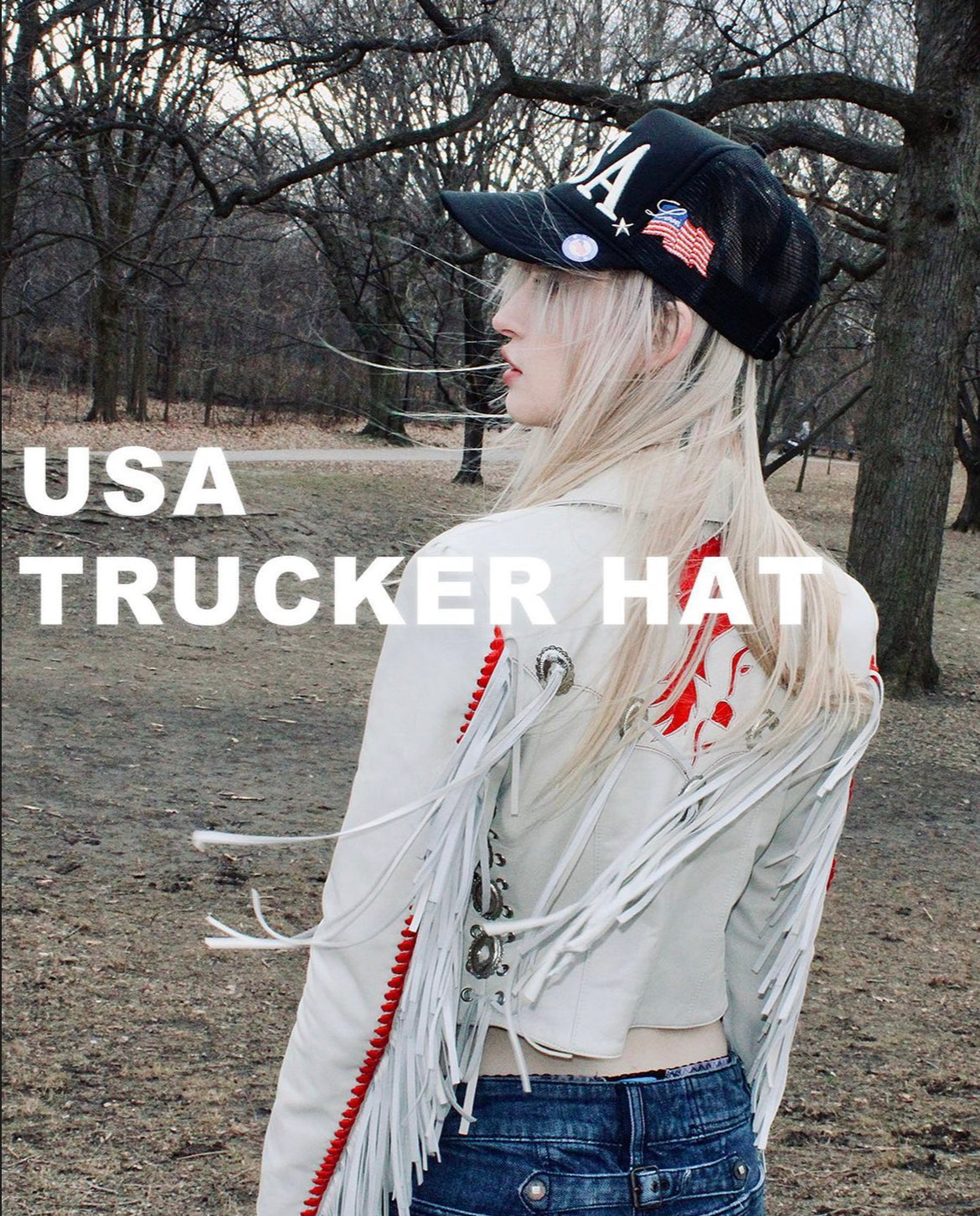 BLACK ๐๐๐ TRUCKER HAT
