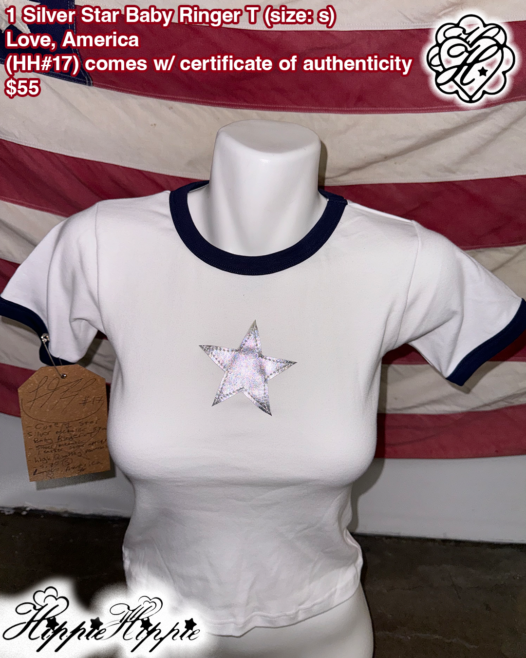 1 Silver Star Ringer Baby T ( 𝓗𝓗#17)