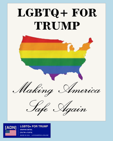 LGBTQ+ FOR TRUMP — graphic detail
