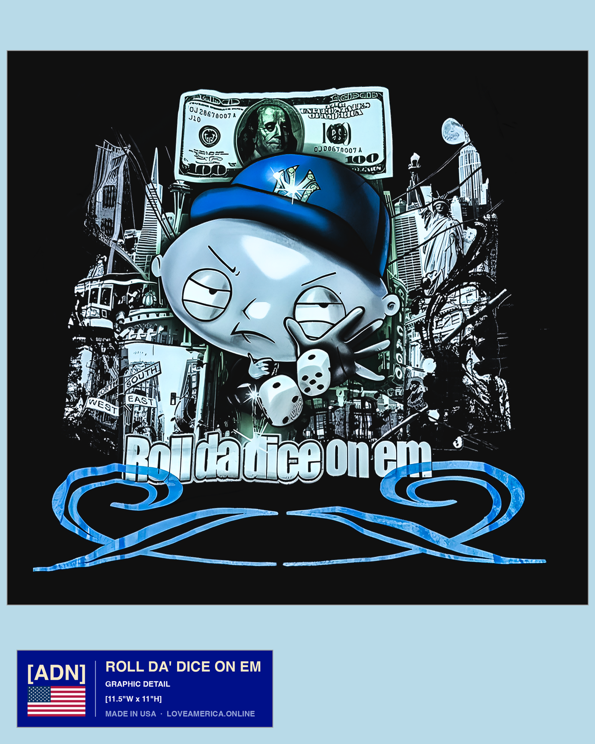 Roll Da' Dice on Em — graphic detail