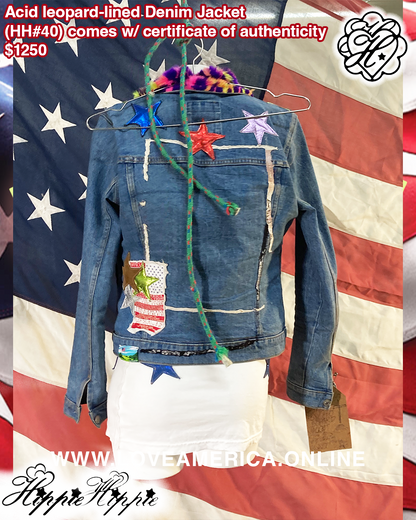 Acid Leopard Denim Jacket (𝓗𝓗#40)