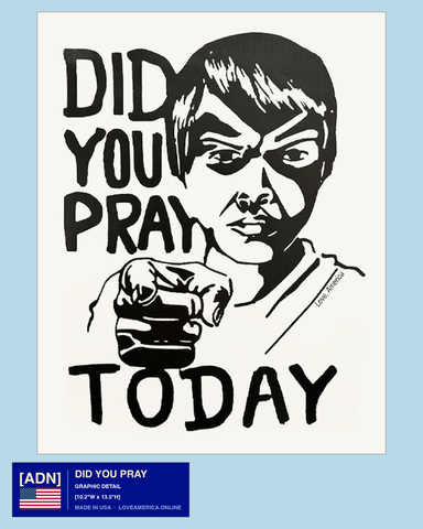 Did You Pray — graphic detail