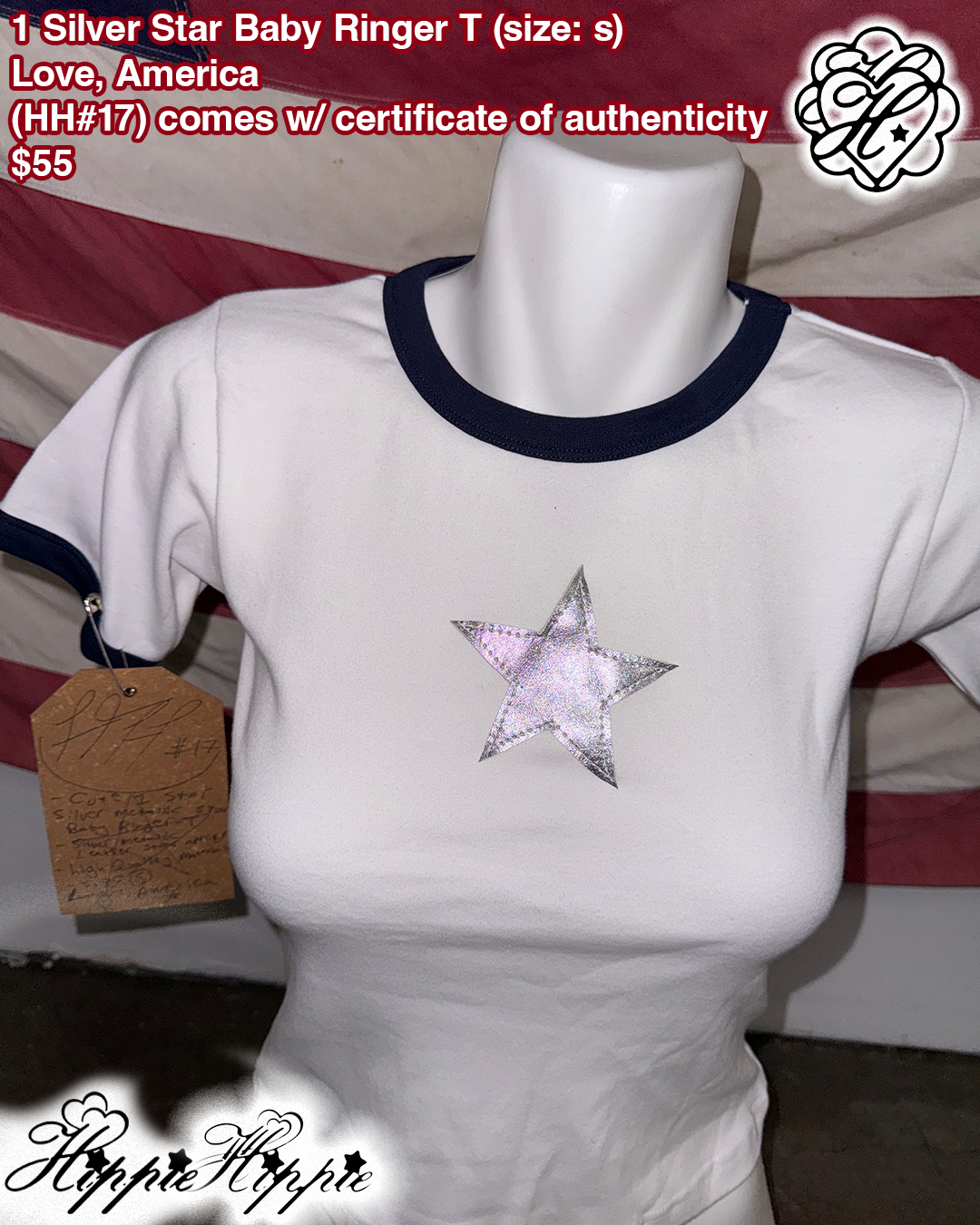1 Silver Star Ringer Baby T ( 𝓗𝓗#17)