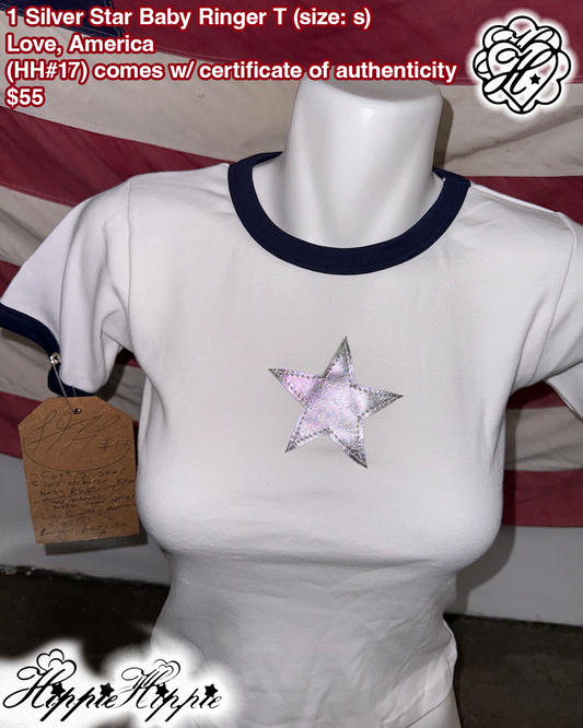 1 Silver Star Ringer Baby T ( 𝓗𝓗#17)