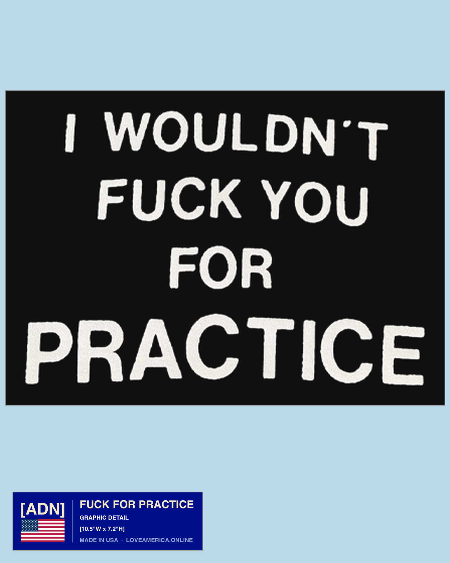 Fuck For Practice — graphic detail