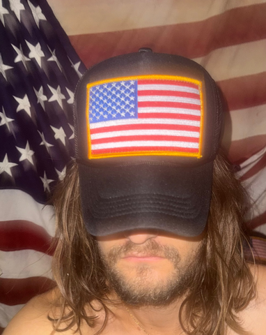 USA Flag Trucker