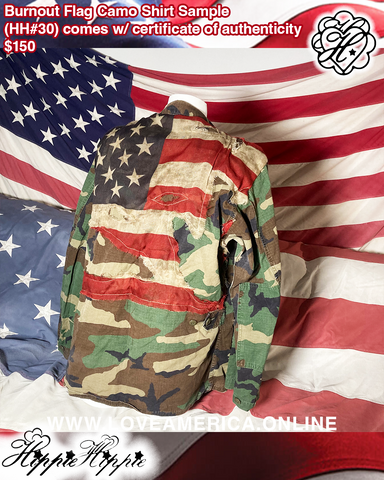 Burnout Flag Camo Shirt Sample (𝓗𝓗#30)