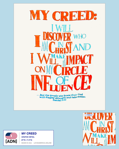 My Creed — graphic detail