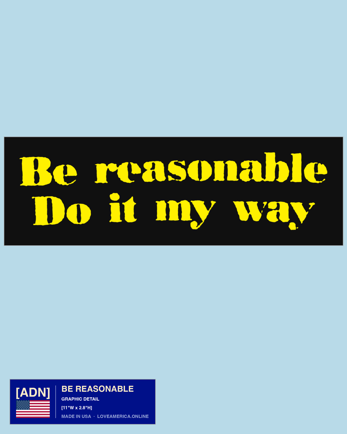 Be Reasonable — graphic detail