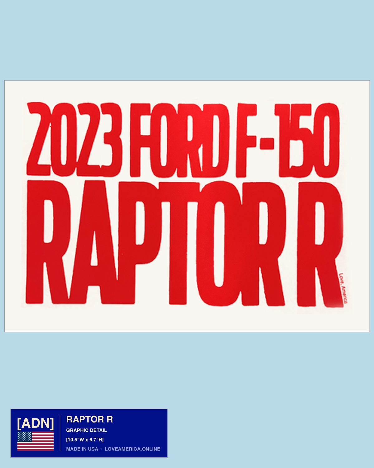 Raptor R — graphic detail