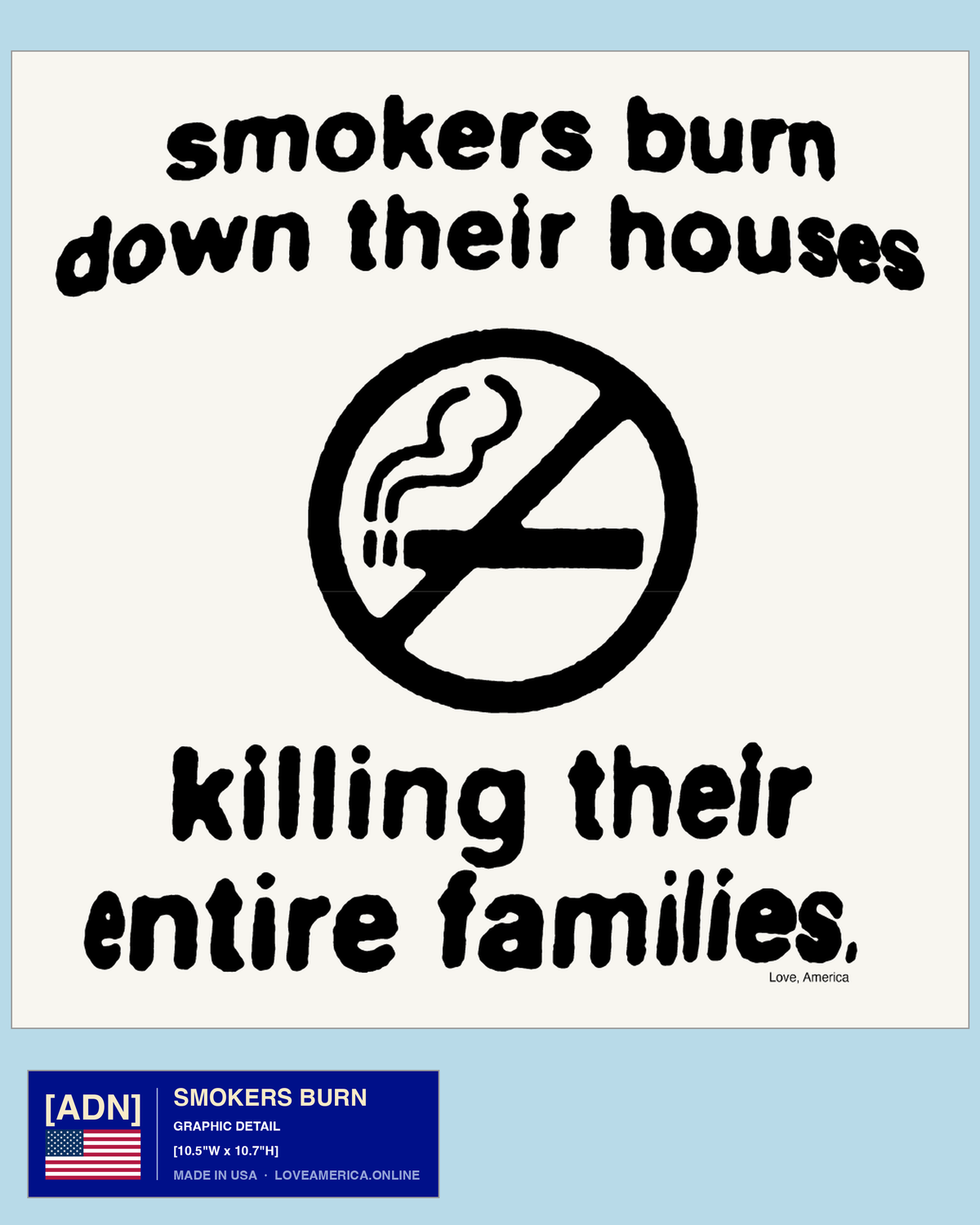Smokers Burn — graphic detail