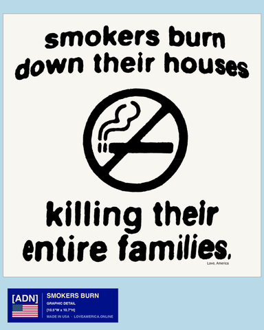 Smokers Burn — graphic detail